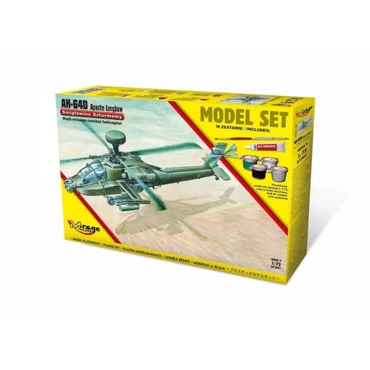 AH-64D APACHE Longbow (Model Set), 1/72 - Mirage Hobby 872091
