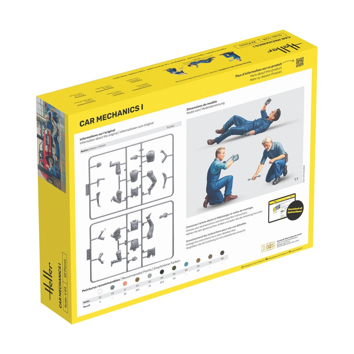 STARTER KIT Car Mechanics I, 1/24 - Heller 58755 STARTER KIT Car Mechanics I, 1/24 - Heller 58755