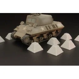 Dragon’s Teeth tank traps, 1/72 - Hauler HLH72052