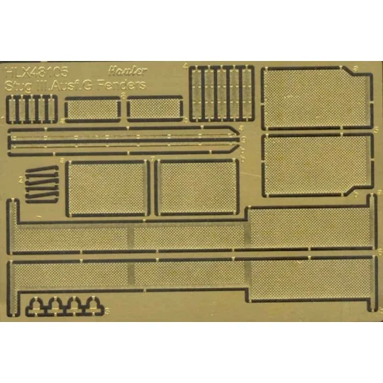Stug III Ausf G FENDERS, 1/48 - Hauler HLX48105
