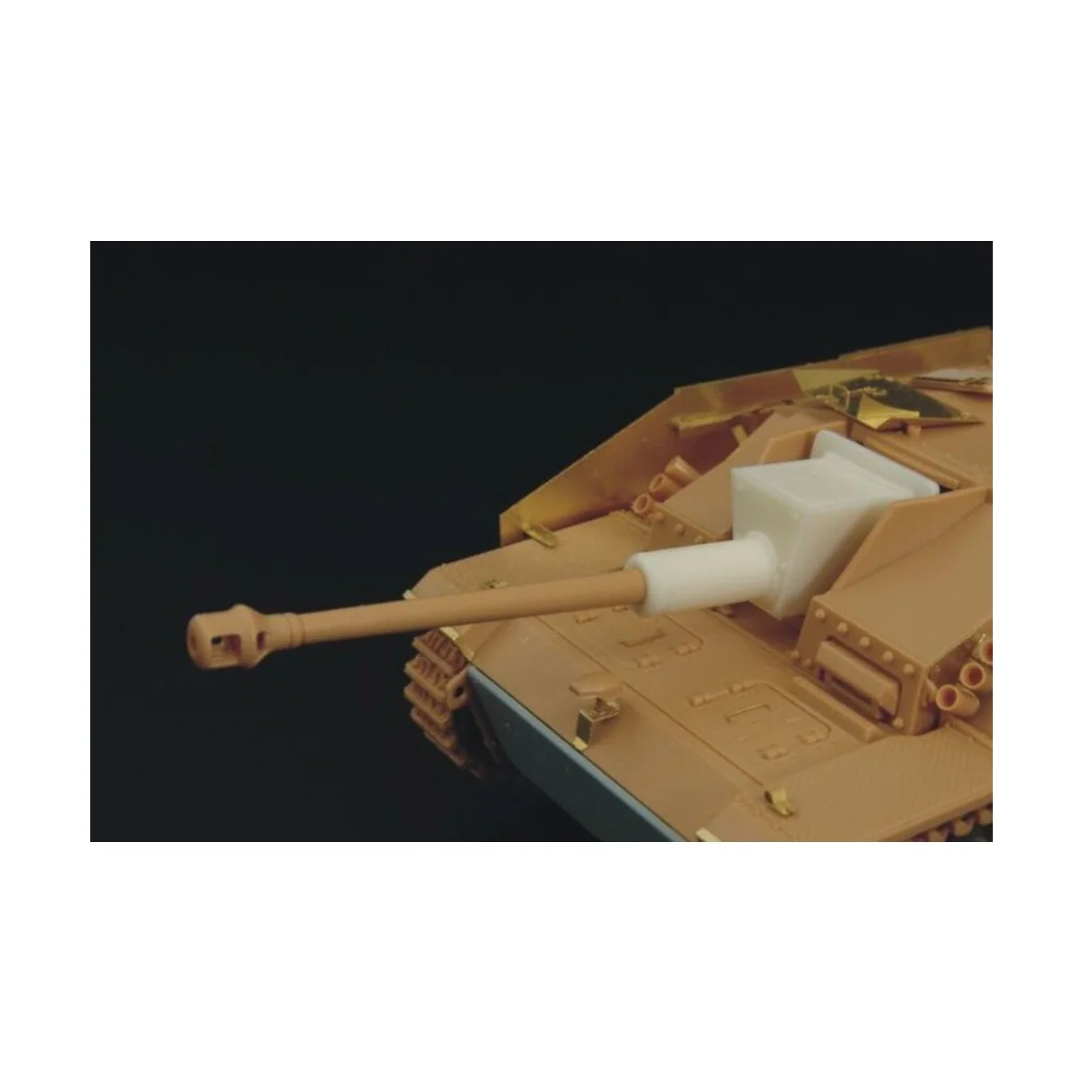 Stug III Ausf G welded gun shield, 1/48 - Hauler HLX48118