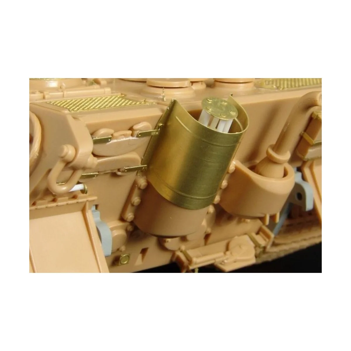King Tiger Porsche Turret Exhaust shroud, 1/48 - Hauler HLX48171