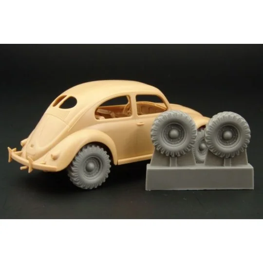 4x4 wheels for VW type 82E Kafer, 1/48 - Hauler HLX48173