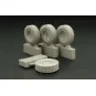 HMMWVE (Hummer) aggressive pattern wheels, 1/48 - Hauler HLX48301