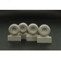HMMWVE (Hummer) aggressive pattern wheels, 1/48 - Hauler HLX48301