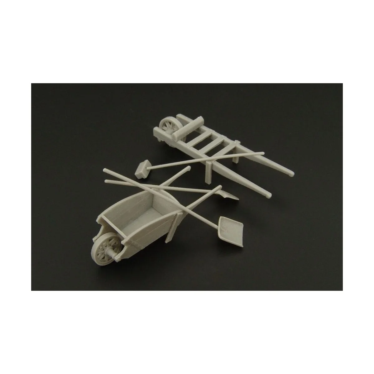 Wheel-barrow set, 1/48 - Hauler HLF48017