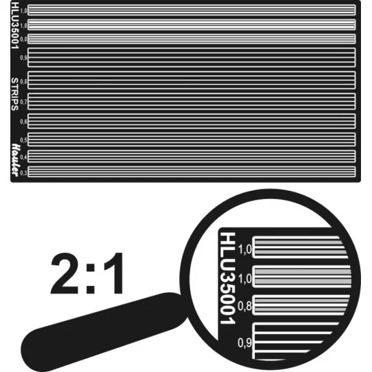 STRIPS 0, 3-1, 0mm, 1/35 - Hauler HLU35001