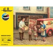STARTER KIT Grocer Family, 1/24 - Heller 58758 STARTER KIT Grocer Family, 1/24 - Heller 58758