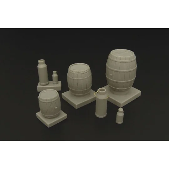Wooden barrels and milk cans, 1/35 - Hauler HLU35080