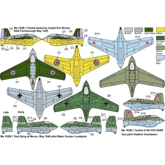 Me-163B KOMET War prizes“, 1/144 - Brengun BRP144009