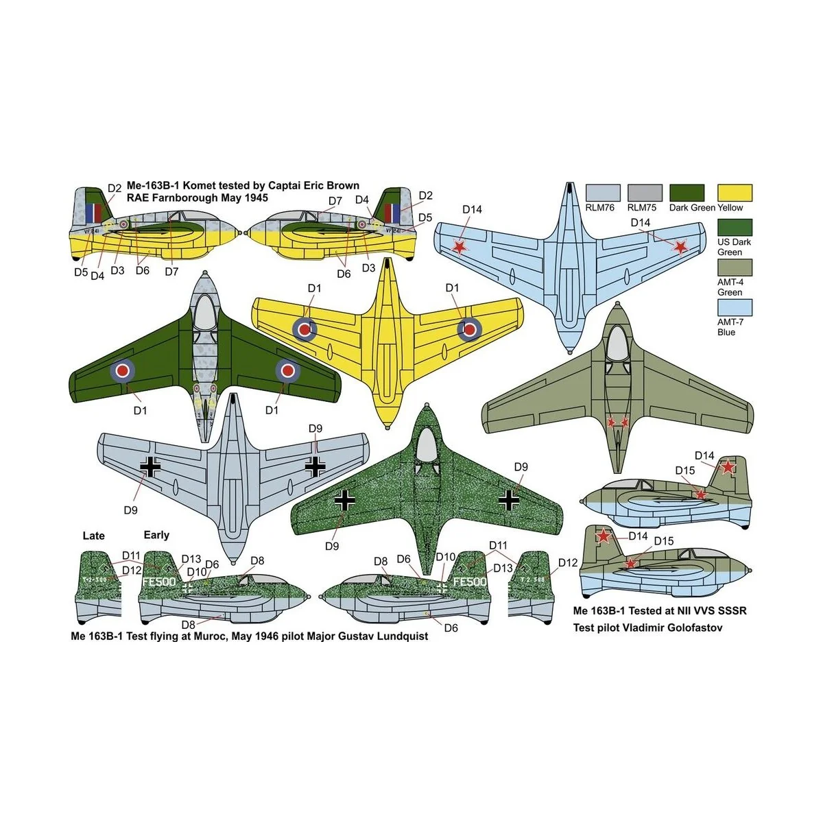 Me-163B KOMET War prizes“, 1/144 - Brengun BRP144009
