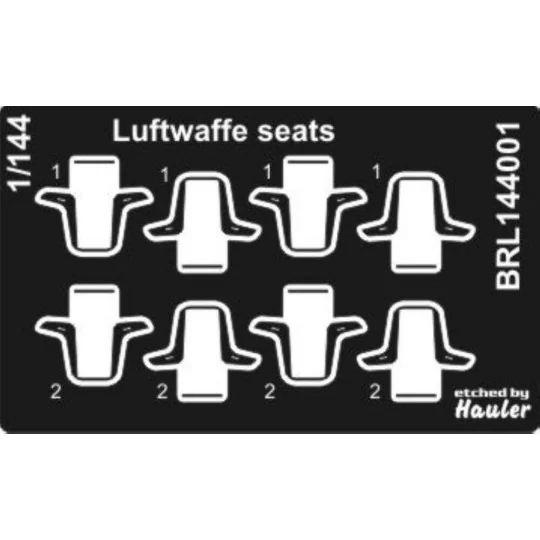 Luftwaffe seats, 1/144 - Brengun BRL144001