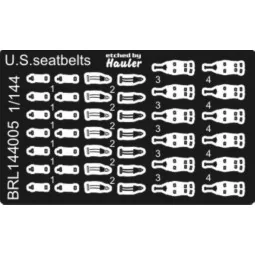 U S seat belts, 1/144 - Brengun BRL144005