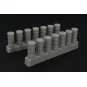 Fuel barrels, 1/144 - Brengun BRL144012