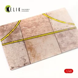 RPK runway Base - Acrylic 3 mm (280 x 180 mm) (170 g), 1/48 - Kelik...