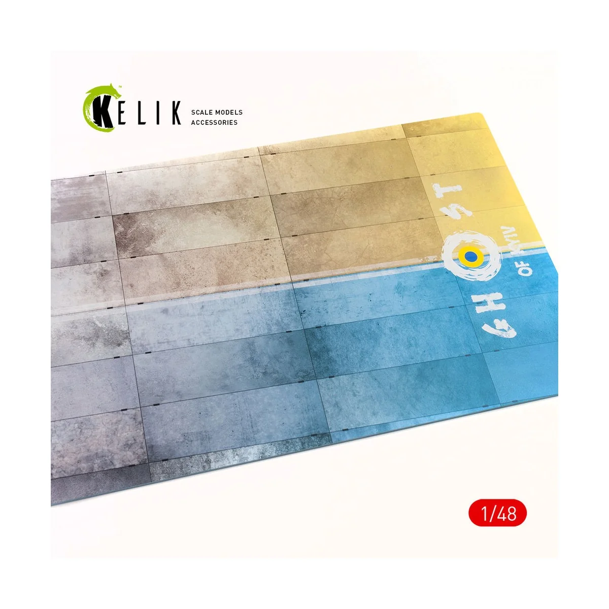 Concrete plates Ghost of Kyiv Base - Acrylic 3 mm (410 x 270 mm) (4...