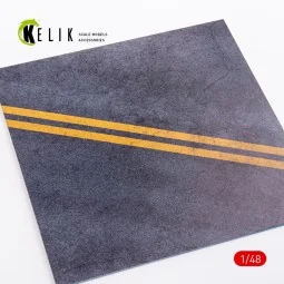 Asphalt Road for drones or any - Acrylic 3 mm (240 x 240 mm) (410 g...