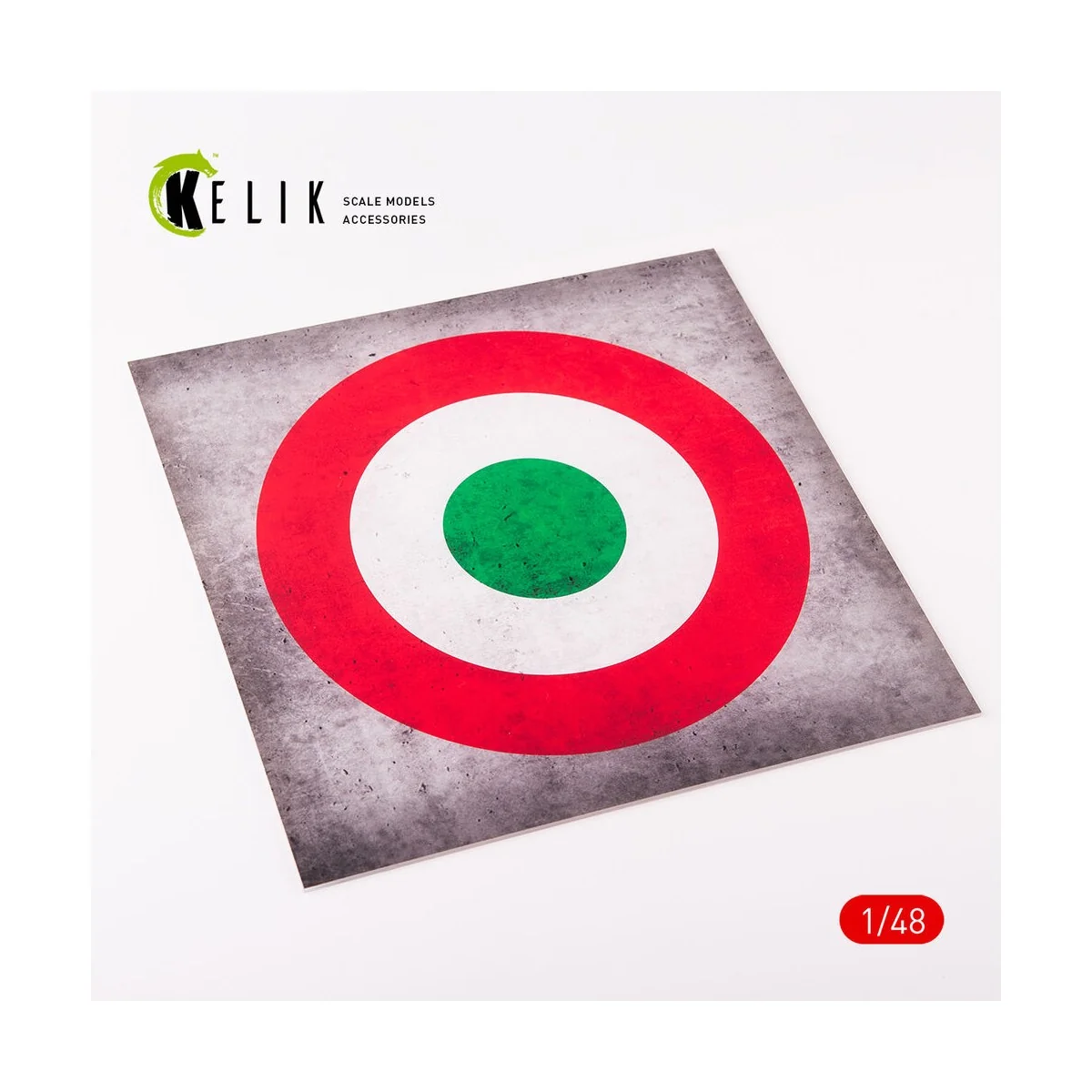 Italy Roundel - Acrylic 3 mm (240 x 240 mm) (190g) (1/72 - 1/48), 1...