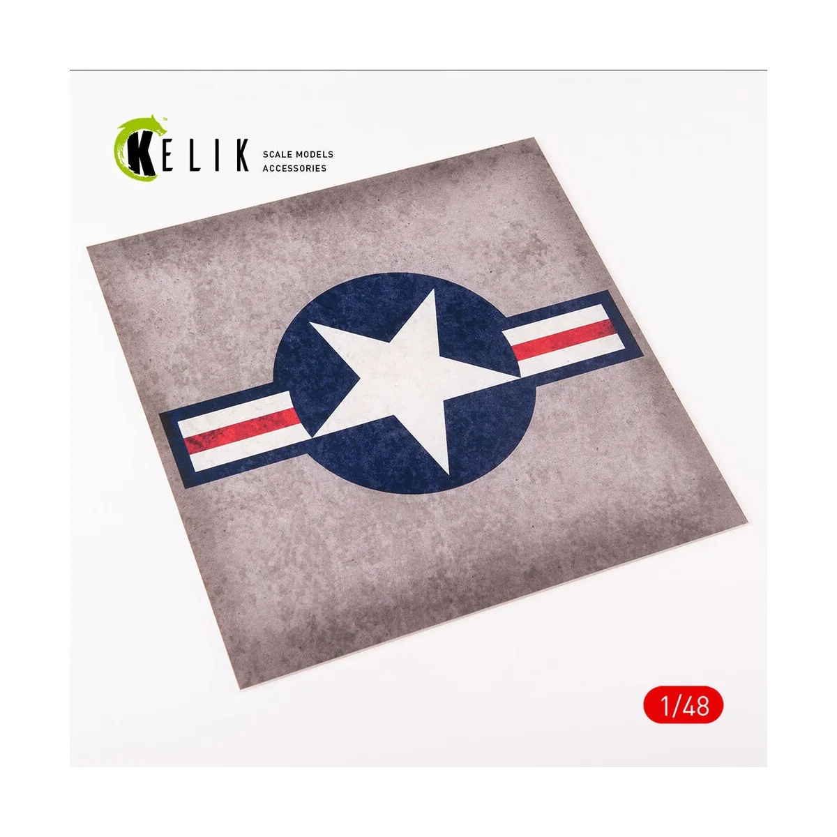 US Roundel - Acrylic 3 mm (240 x 240 mm) (190g) (1/72 - 1/48), 1/48...