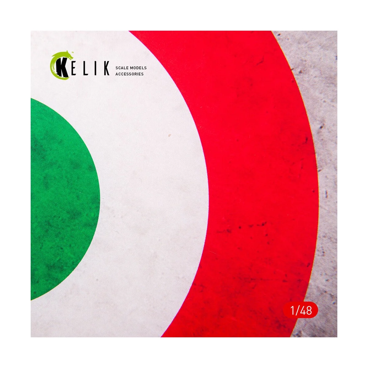 Italy Roundel - Acrylic 3 mm (240 x 240 mm) (190g) (1/72 - 1/48), 1...