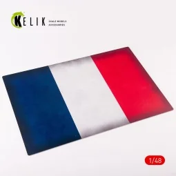France Flag - Acrylic 3 mm (410 x 270 mm) (410 g), 1/48 - Kelik KS4...