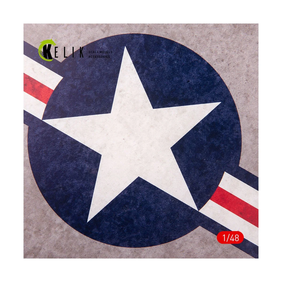 US Roundel - Acrylic 3 mm (240 x 240 mm) (190g) (1/72 - 1/48), 1/48...