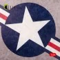 US Roundel - Acrylic 3 mm (240 x 240 mm) (190g) (1/72 - 1/48), 1/48...