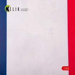 France Flag - Acrylic 3 mm (410 x 270 mm) (410 g), 1/48 - Kelik KS4... 2