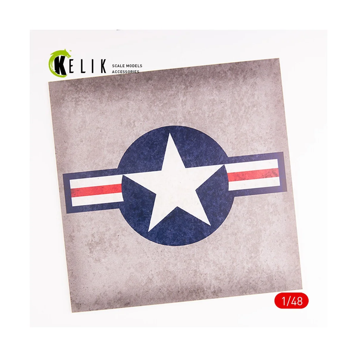 US Roundel - Acrylic 3 mm (240 x 240 mm) (190g) (1/72 - 1/48), 1/48...