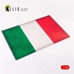Italy Flag - Acrylic 3 mm (410 x 270 mm) (410 g), 1/48 - Kelik KS48031