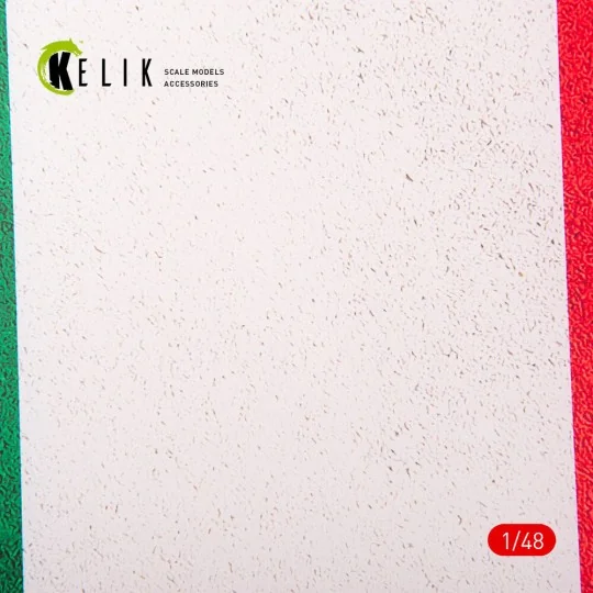 Italy Flag - Acrylic 3 mm (410 x 270 mm) (410 g), 1/48 - Kelik KS48031