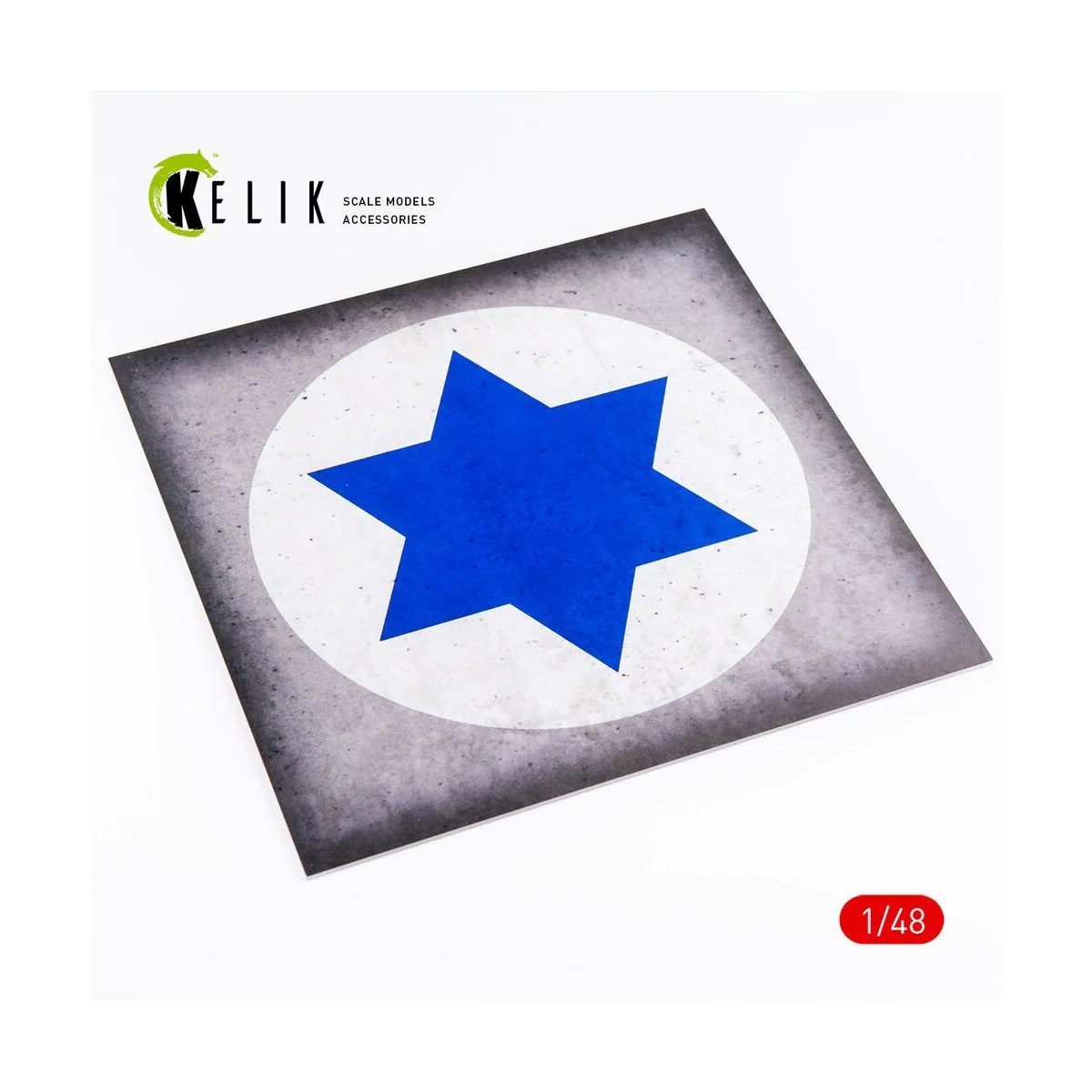 Israel Roundel - Acrylic 3 mm (240 x 240 mm) (190g) (1/72 - 1/48), ...