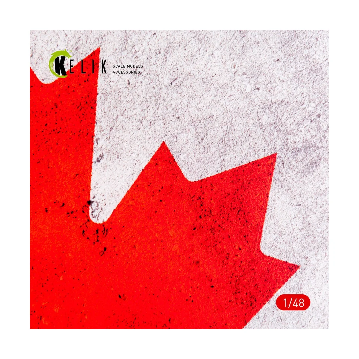 Canada Flag - Base - Acrylic 3 mm (410 x 270 mm) (410 g) (1/72 - 1/...