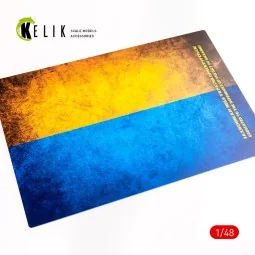 Ukraine Flag - Base - Acrylic 3 mm (410 x 270 mm) (410 g) (1/72 - 1... 2
