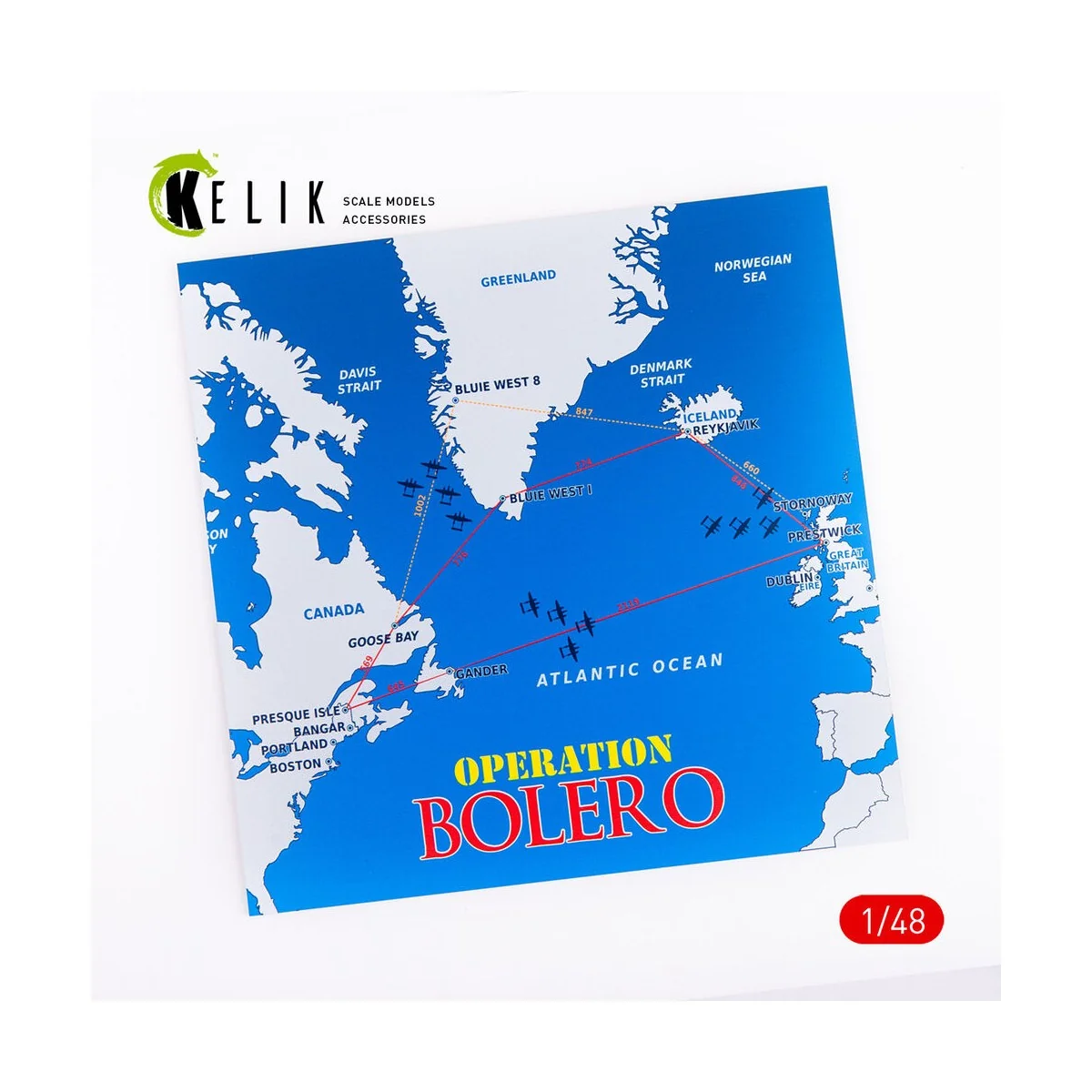 Operation Bolero WWII era - Acrylic 3 mm (240 x 240 mm) (190g) (1/7...