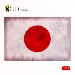 Japan Flag - Base - Acrylic 3 mm (410 x 270 mm) (410 g) (1/72 - 1/3...