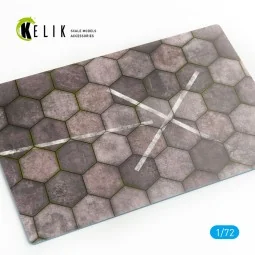 Hexagonnal concrete plates for Aircraft and Helicopters Base - Acry...