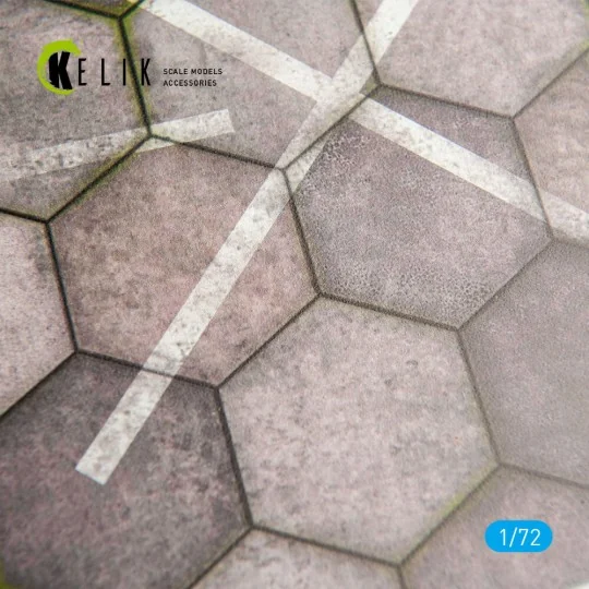 Hexagonnal concrete plates for Aircraft and Helicopters Base - Acry...