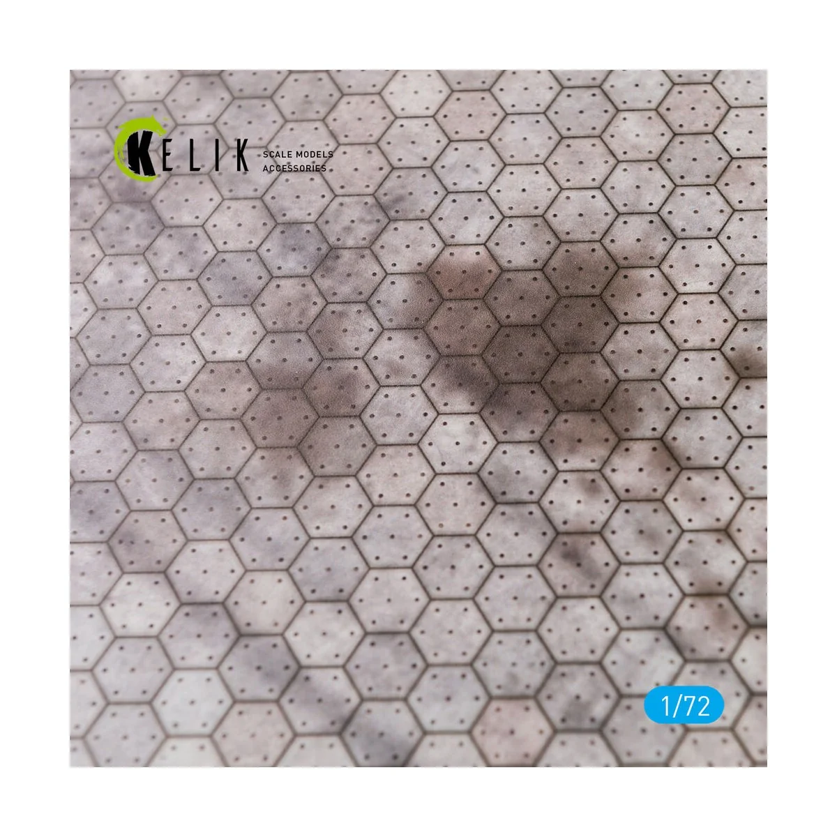 Swiss hexagonal concrete parking place Base - Acrylic 3 mm (280 x 1...