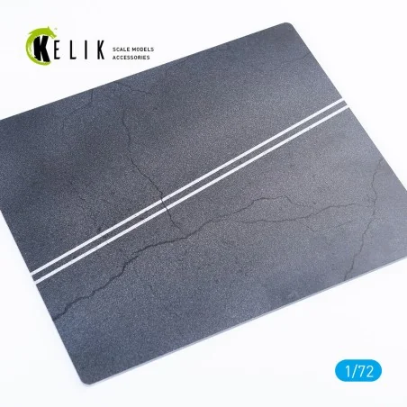 Asphalt road - Base - Acrylic 3 mm (180 x 214 mm) (130 g), 1/72 - K...
