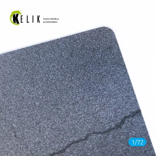Asphalt road - Base - Acrylic 3 mm (180 x 214 mm) (130 g), 1/72 - K...