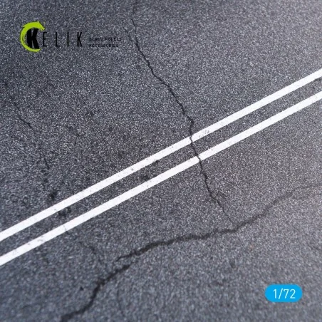 Asphalt road - Base - Acrylic 3 mm (180 x 214 mm) (130 g), 1/72 - K...