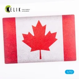 Canada Flag - Base - Acrylic 3 mm (280 x 180 mm) (170 g), 1/72 - Ke...