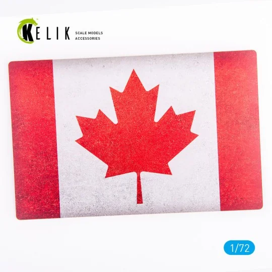 Canada Flag - Base - Acrylic 3 mm (280 x 180 mm) (170 g), 1/72 - Ke...