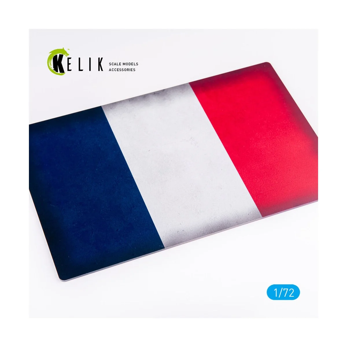 France Flag - Base - Acrylic 3 mm (280 x 180 mm) (170 g), 1/72 - Ke...