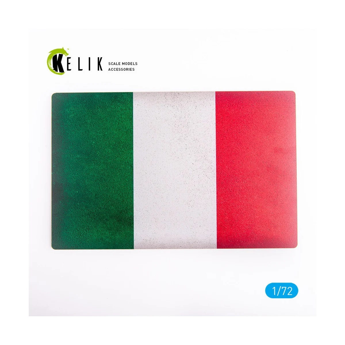 Italy Flag - Base - Acrylic 3 mm (280 x 180 mm) (170 g), 1/72 - Kel...