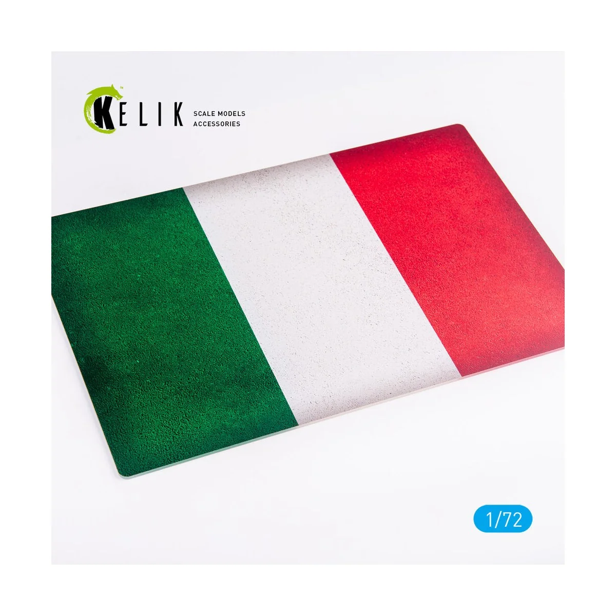 Italy Flag - Base - Acrylic 3 mm (280 x 180 mm) (170 g), 1/72 - Kel...