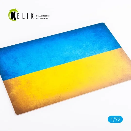 Ukraine Flag - Base - Acrylic 3 mm (280 x 180 mm) (170 g), 1/72 - K...