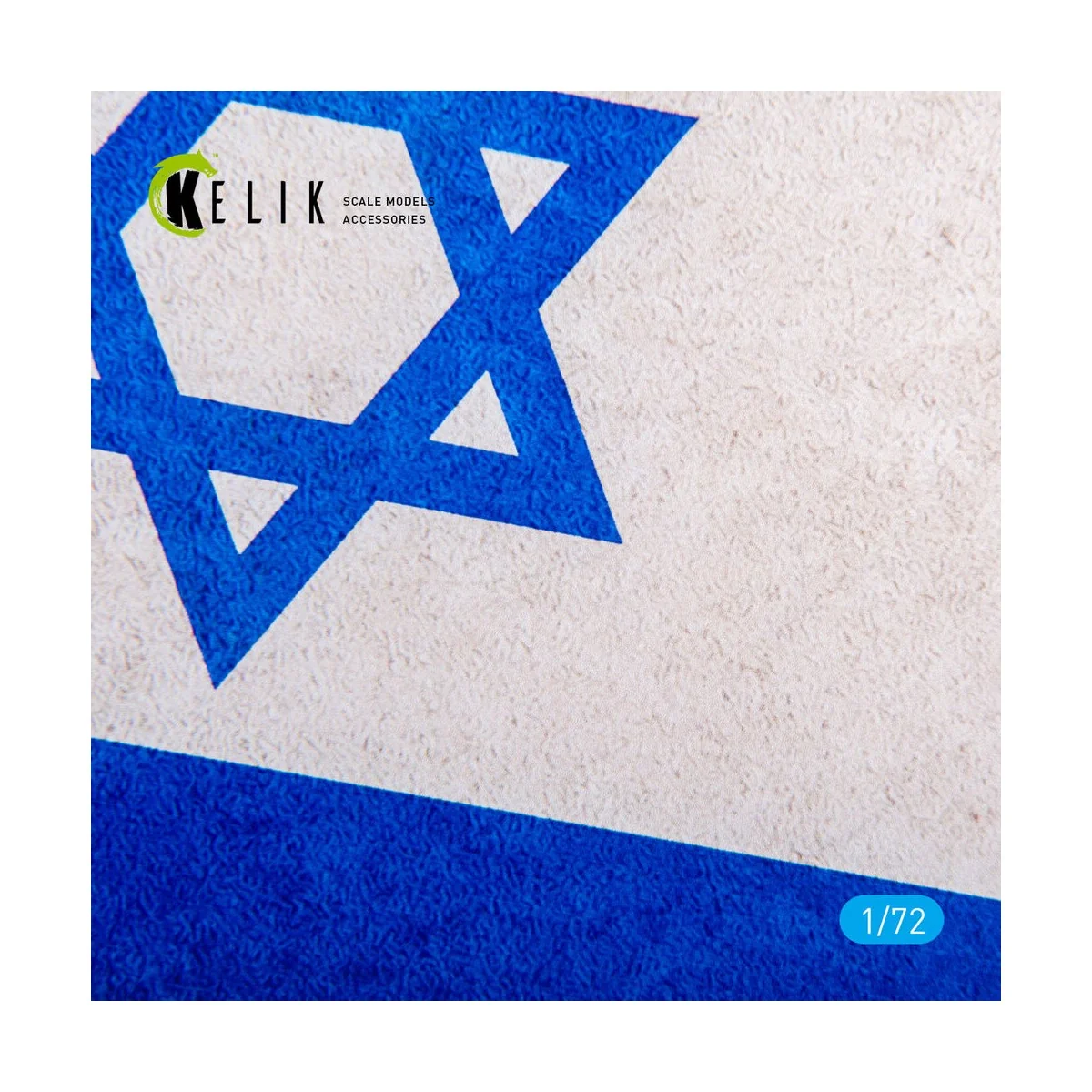 Israel Flag - Base - Acrylic 3 mm (280 x 180 mm) (170 g), 1/72 - Ke...