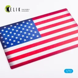 USA Flag - Base - Acrylic 3 mm (280 x 180 mm) (170 g), 1/72 - Kelik... 2
